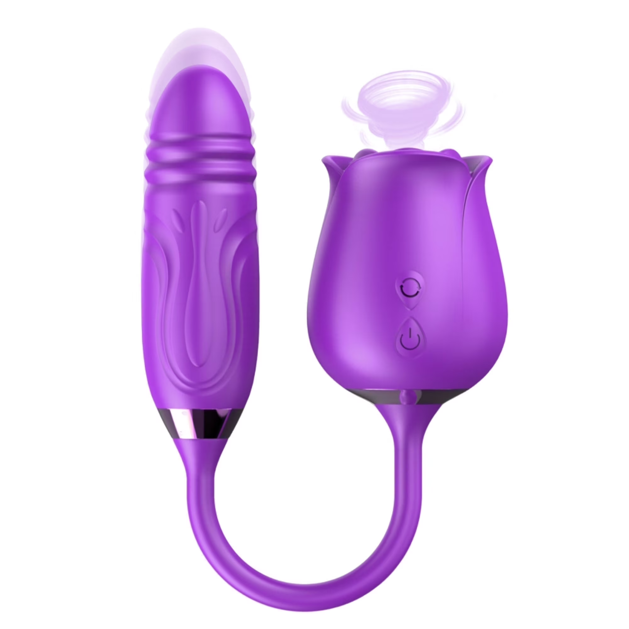 Rose Toys Vibrating for Female,2 in 1 G Spot Vibrator Toys