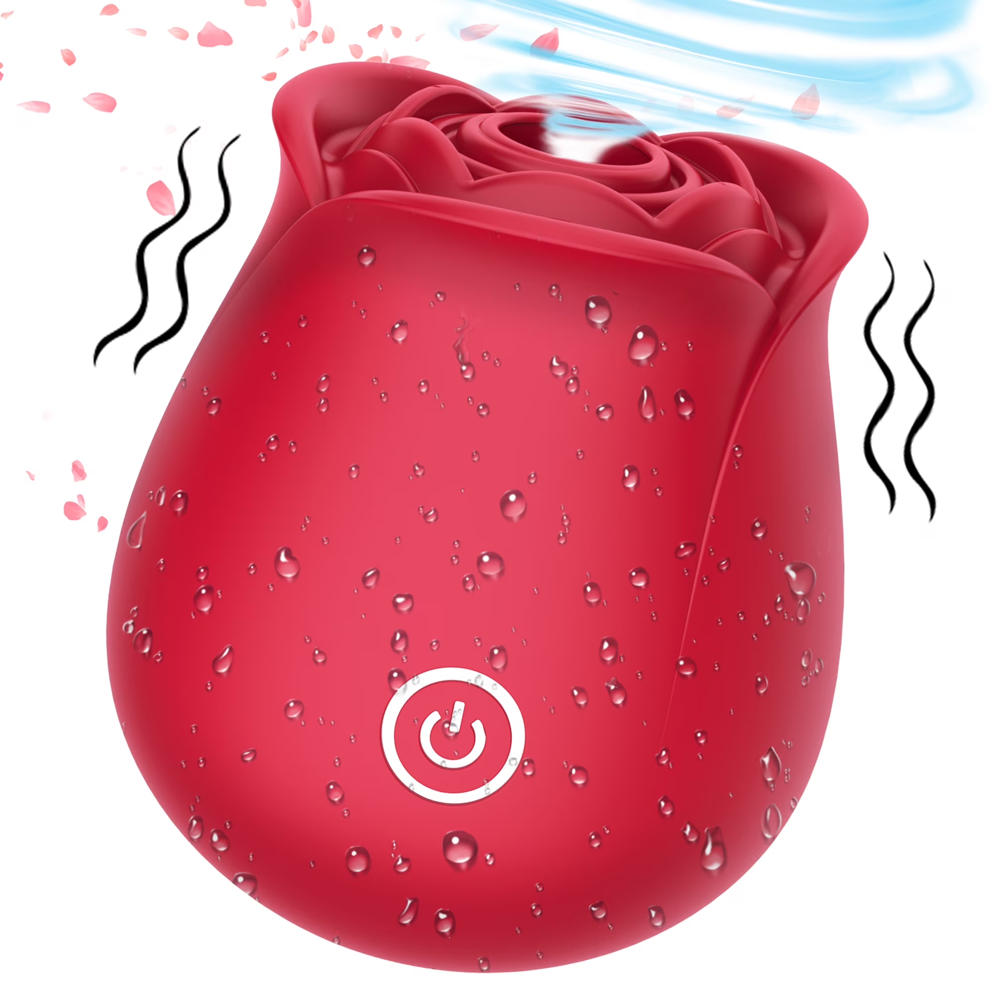 OCTMOM Rose Sex Toys Vibrators for Women, Red