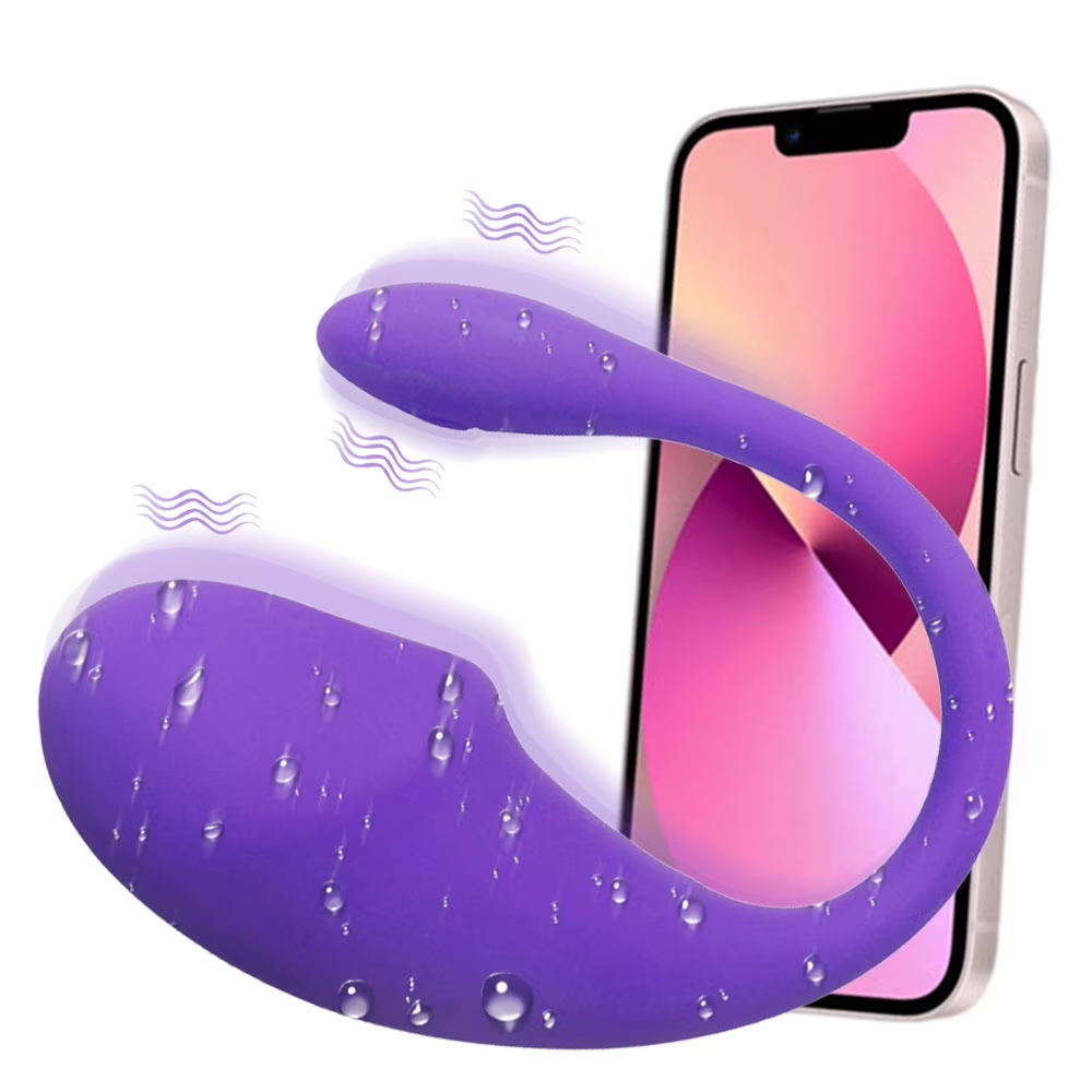 OCTMOM Bullet Vibrators for Women, APP Remote Control Vibrator for Female Masssage, Stimulator Vibrating Egg, Purple