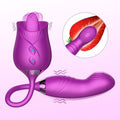OCTMOM Rose Toys G Spot Vibrators for Women, Thrusting Vibrators for Female Couples Pleasure, Purple.