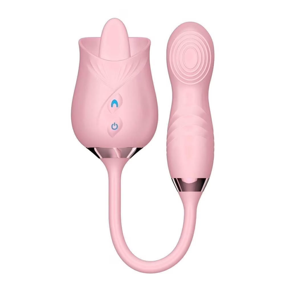 OCTMOM Rose Toys G Spot Vibrators for Women, Thrusting Vibrators for Female Couples Pleasure, Pink.